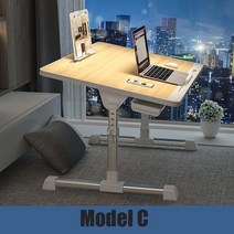 중고생 책상의자세트 컴퓨터책상 데스커 노트북책상 침실용 조절 가능한 노트북 책상 침대 테이블 컴퓨터, 11 Model C