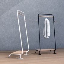 간편조립행거 쿠스쿠스 노르딕 시자 행거 이동식 옷걸이 철제 스탠드 미니 원룸 행거, 블랙 (tws 200008)