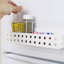 강력 자석부착식 식료품선반 바스켓 냉장고 마그넷 소스통보관 탕비실 정수기부착 믹스커피