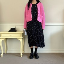 (네츄럴원피스)al 유키 링클 라운드넥 나염 롱원피스 베스트셀러 여리여리핏 여성스러운