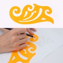 파도 구름 모형자 1P 운형자 모형자 자 학용품자 템플 kkang*64821379EA