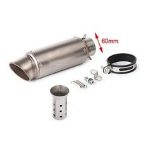 오토바이 배기 SC 머플러 야마하 혼다 GSR750 Z250SL 400 Z800 900 CBR300 500 S1000 ER6N SV650 R1 R3 R6 51mm 60mm, 6.SC 60mm