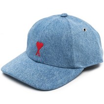 아미 22FW 하트 로고 캡모자 블리치드블루 UCP213 603 448