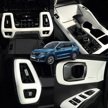 쏘렌토MQ4 튜닝 실내 카본 몰딩 3가지 타입, MQ06 중앙송풍구-크림아이보리