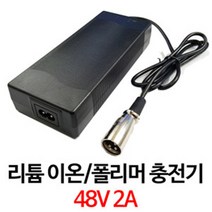 48V 2A 리튬충전기 충전기, 1개