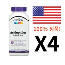 21센츄리(미국) 애시도필러스 프로바이오틱 혼합물 캡슐 150정, 4개