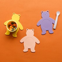 데일리라이크 봉봉 이유식 매트, 02 레몬 젤리 베어