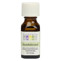 Aura Cacia 100% 퓨어 에센셜 오일 센터링 샌들우드, 15ml, 1개