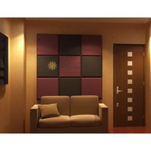 녹음실 라이브방송 음악학원 방음 흡음 스펀지, 갈색 난연 접착제, 1개