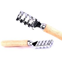 생선비늘제거기 원목 손잡이 비늘치기 비늘칼 스테인리스