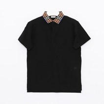 버버리 까르피)버버리키즈 24SS 8078567 체크 PK티셔츠 8A