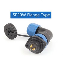 키보드항공케이블 항공케이블 키보드케이블 SP20 IP68 팔꿈치 방수 커넥터 스트레이트 플러그 소켓 남성 여성 1/2/3/4/5/6/7/9/10/12/14 핀 와이어 항공 케이블, 06 Elbow Flange_06 6P