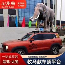 자동차가로바 SAMBOQM 하발 대형견 특장차 루프 러기지랙 확장형 차량 플랫폼 개조 장착, [04] SM 다기능 사다리두꺼운 아연각 블랙, [01] 펀칭 금지