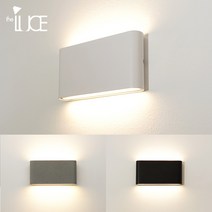 LED 파츠 사각 방수 벽등 실내 실외 비상등 인테리어 벽조명, 그레이 10W