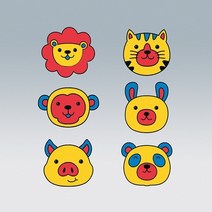 열변색붙임딱지(동물 시온인쇄)