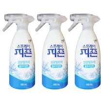 스프레이 피죤 섬유탈취제 강력탈취 오리지널 블루비앙카 490ml, 3개