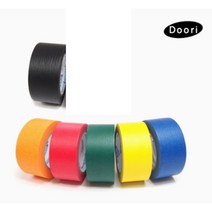 두리 마스킹테이프 흑색 백색 미색 컬러 칼라 마스킹 5cmX 40M, 흑색(5cm x 40M)