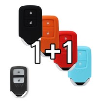 리미트 1+1 혼다 어코드 하이브리드 CRV 시빅 HRV 스마트 키 실리콘 케이스, 오렌지+오렌지