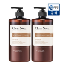 [애경] 케라시스 클린 노트 퓨어 코튼 샴푸 1L x 2개, 상품명:샴푸2개