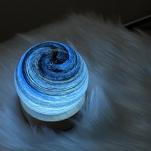 똑소녀 LED 우주 무드등 달 행성 은하수 무선 수면등 간접 조명, B(8cm)