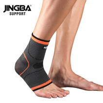 JINGBA SUPPORT 주황색 발목 보호대 농구 발목 보호대 골프 발목 보호대 2개, B 오렌지