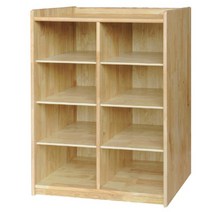 8인 국산 원목 유치원사물함 안전한 칸막이 가방장