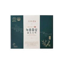 식약처인증 천부강 녹용홍삼 골드스틱 10g x 30포 / 6년근홍삼60% 녹용10% / 면역력 원기보강 부모님선물 건강선물, 1박스