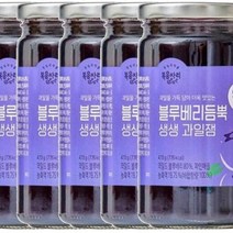 복음자리 블루베리 듬뿍 생생과일 잼 470g (냉장) 과일 청 퓨레 토스트 소스 홈카페 라떼 만들기, 5개