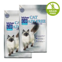 이즈칸 캣 그레인프리 어덜트 성묘 반려묘 고양이사료 2.5kg x 2개 총 5kg (견주간식 더탱글미니 9.8g 증정)