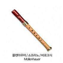 몰렌아우어 드림 1119R 소프라노 반목관 리코더 바로크식
