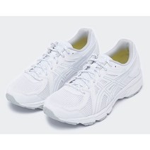 슈마커 [ ASICS_W 조그 100T 우먼스 깔끔한 올 화이트 런닝화 ]