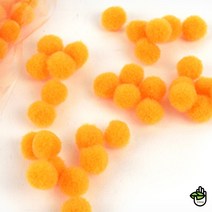 어린이집 유치원 환경판 겨울 봄 털 뭉치 주황 1cm