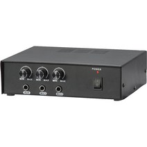 Pyle Home PMSA20 Compact 50W Power Amplifier with Built-In Mixer 131390