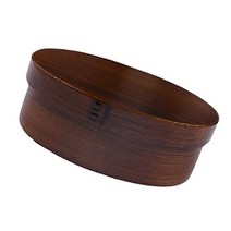 나무 식 휴대용 도시락 상자 레트로 스시 58ML, Coffee