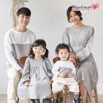 몽피마피 더체크 패밀리 긴팔 패밀리룩 가족티