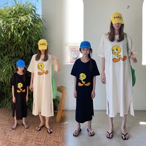 정품 트위티 아이랑 엄마랑 커플룩 아동 여성 여름 반팔 홈룩 캠핑룩