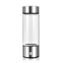 수소수 생성기 알칼리수 이온수기 안전한 휴대용, 스페이스 실버, 약 420ML