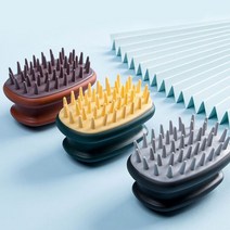 그랏사 두피 스케일링 각질 관리 마사지 실리콘 샴푸 브러쉬, 랜덤
