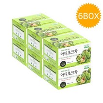 (묶음할인)TV방영-웰그린 아티초크차50티백6박스 임산부차 무카페인 건강차, 1