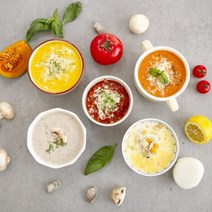 모던밀 모던스프 4종 클램차우더 단호박 토마토 바질 양송이 크림 스프 냉동 스프, 토마토 바질 크림스프, 1팩