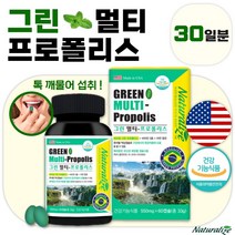 프리미엄 브라질 그린 프로폴리스 츄어블 60캡슐 1개월분 . 여성 남성 수험생 직장인 주부 중년 노인 부모님 강사 목 사용이 많은 직업 선생님 환절기 구취 구강 항균, 1통