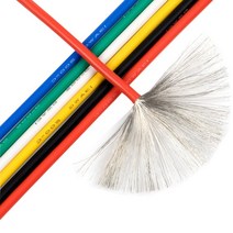 권선코일 구리선5메터/몫 내열성 부드러운 전기 와이어 케이블 UL3239 8 10 12 14 16 18 20 22 24 26 28 30, 01 White_01 5m_03 18 AWG