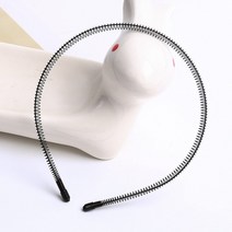 철사 남여공용 헤어밴드 코일 머리띠