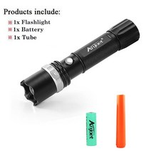 LED 신호봉 전자 호루라기 지시봉 호각 싸이렌 경광봉 Anjoet XML T6 LED 알루미늄 방수 Zoomable 손전등, 02 B_02 XML T6 LED