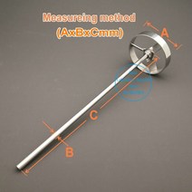 믹싱기 실험실 블렌더 용 샤프트로드 장착 스테인레스 스틸 직경 50mm/60mm/80mm 스크롤 패들 교반 휠 1, 01 50x8x200mm