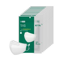 [타스] KF94 타스마스크 새부리형 대형 화이트 50매입, 5매입 x 10EA