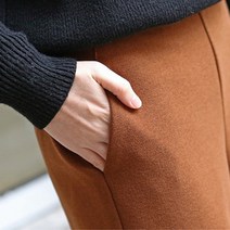 모직 와이드팬츠 8부 가을 겨울 슬랙스