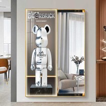 유나마 문걸이거울 문에거는 전신거울 기숙사 드레스룸 공간활용, 바이올런트베어 F형 140x50cm