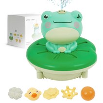[마이리틀타이거공구놀이] 리틀클라우드 빙글빙글 개구리 목욕장난감