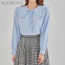 플랫카라리본넥블라우스_BI3S3BL5011